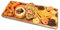 YUANQIAN Plateau de service en bois d'acacia – Planche à charcuterie en bois – Plateau rectangulaire en bois pour servir des aliments, des fruits et du fromage – Plateaux à dessert en bois de 35 x 14
