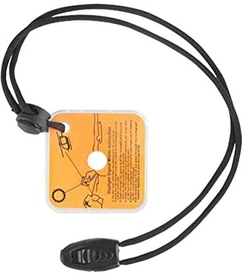 1 miroir de signalisation réfléchissant pour l'extérieur, kit d'urgence pour camping, randonnée, communication longue distance