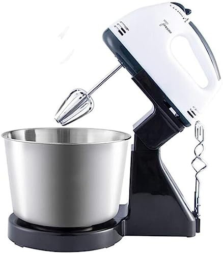 2 In 1 Impastatrice Planetaria Sbattitore Elettrico 150W 2L 7 Velocità Regolabile Frusta Con Ciotola, 2 Battitori, 2 Ganci Per Impastare, Per Cottura In Forno Torta All'uovo Crema ( Color : Black )