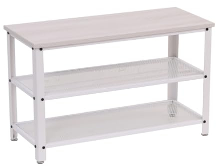 Schuhbank für den Eingangsbereich mit Aufbewahrungstür, Schuhregal für Zuhause, Schuhschrank, mehrstöckig, Mietzimmer, Wohnheim, Schuhregal, Schuhregal, Bank (A)