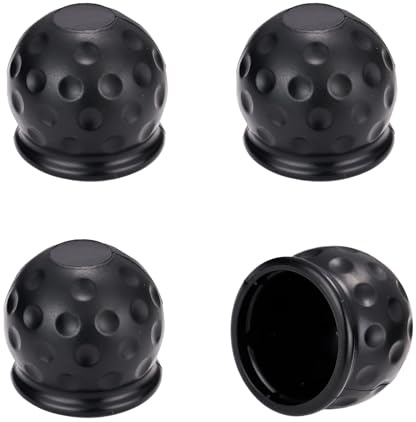4 Stück Anhängerkupplung Abdeckung, Schwarz 50 mm Anhängerkupplung Schutzkappe, Abdeckung Anhängerkupplung, Kappe Anhängerkupplung, Anhängerkupplung Kappe, Schutzkappe Anhängerkupplung.