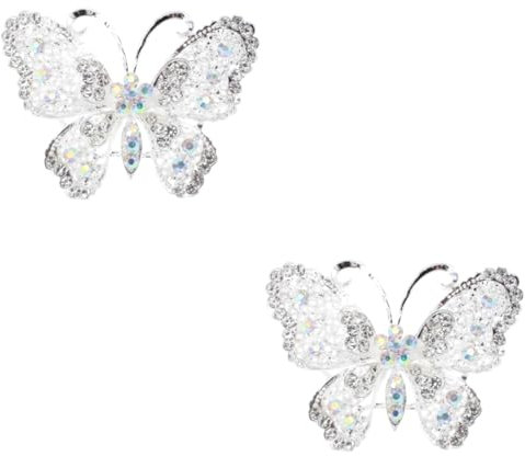 LIFKOME 2stücke Rhinestones Schmetterlings Brosche Für Hochzeiten Anstecknadel Für Kleider Und Accessoires Funkelnde Dekoration Für Partys Und Besondere Anlässe