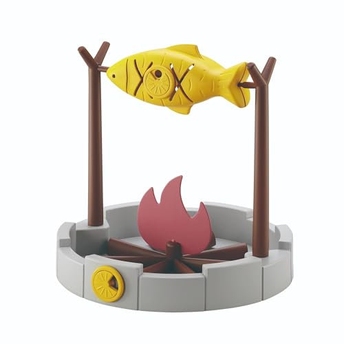 PetPals Cat Treat-Dispensing, Dry Food Dispenser, Slow Feeding Snack Bowl, Grilled Fish Toy