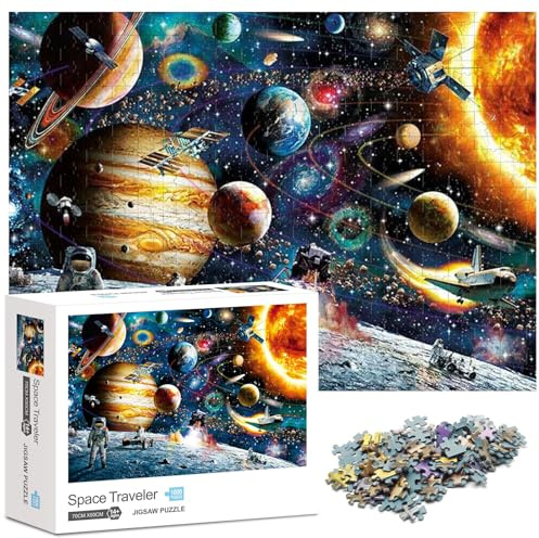 Ledeak 1000-Piece Jigsaw Puzzle for Adults & Teens, Interstellar Explorer, Modern Style, Unisex, 1 Set, 1000 Pieces, 1 Puzzle, 12+ Years