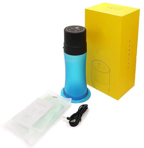 JOSBY Dispositif médical de Nettoyage de l'intestin de 1000 ML, kit de Seau à Lavement électrique Automatique USB, kit de Seau à Lavement pour Nettoyage du côlon, Affichage numérique Intelligent