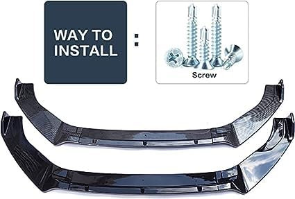 Stoßfängerlippe Spoilerlippe für VW Golf 7 MK7 7.5 R GTI GTD 2014-2019, Sport-Performance Frontspoiler AntiKollision Car Front Lower Bumper Lip Spoiler