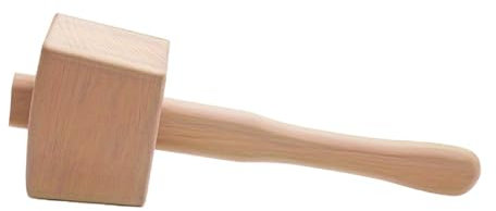 Gralara Maglio in legno, martello da ghiaccio manuale con manico Attrezzo manuale da falegname solido Martello da falegname Premium per, crepe, lavoro