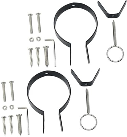 HOLIDYOYO Juego de 2 Accesorios para Jamonero de Hierro Negro, Piezas Estables y Firmes para Jamoneras Españolas E Italianas, Fácil de Limpiar en Cocina Hogar