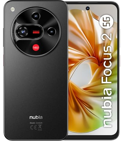 nubia Focus 2 5G Smartphone Android 15, 8+12GB RAM Dinamica + 256GB ROM, Display 6.7” HD+ 120Hz, Smartphone Dual Sim, Fotocamera 108MP, Batteria 5000mAh, NFC