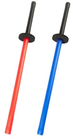 Kdouehg 2-Teiliges Set Trainingsstock mit Rutschfestem Aus Schaumstoff, Trainingsspielzeug zum Üben der Schwertkunst, Fechten, Spielzeug, Geschenk, 70 cm