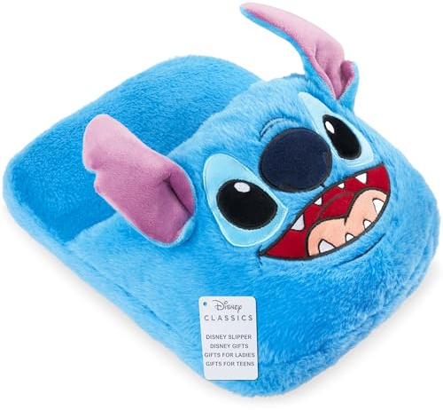 Get Trend Disney Stitch Scaldapiedi Donna e Adolescenti, Scaldino Piedi in Pile Morbido Non Elettrico Adulti, Antiscivolo, Sollievo per Piedi Freddi (Blu Stitch)