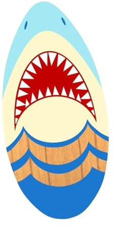 Baoblaze Skimboard 41 Zoll Flachwasser-Strandspielzeug Stand-Up-Wasserski-Surfbrett Surfbrett für Anfänger Männer Frauen Erwachsene, Style A