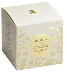 Dammann Christmas Tea - Thé Noir Aromatisé Caramel, Ananas, Orange douce- 25 sachets cristal