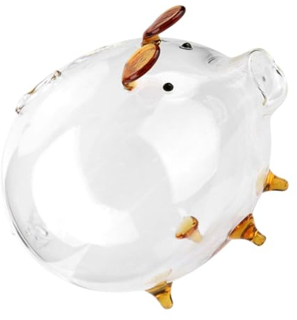 TOYANDONA Salvadanaio Forma Maiale Scatola Trasparente Per Monete Design Grazioso Per Ragazzo Costruzione Resistente Per Insegnare Apprendimento Finanziario