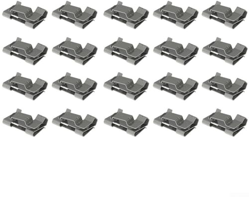 Solarpanel-Kabel-Clips, Edelstahl-PV-Clips, 304 Material Widerhaken-Kabelhalter, für PV-Kabel-Management, 20 oder 50 (20 Stück)
