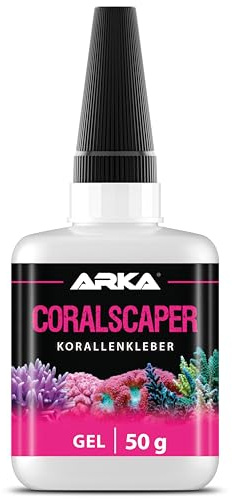 Korallenkleber Gel Aquarium 50 g - Coralscaper Riffkleber für Korallen | Schadstofffrei, tropffrei, klebt Korallen, Korallenableger, Deko, Riffgestein, Riffkeramik, Meerwasseraquarium, Meerwasser