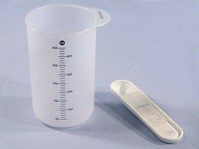 Kenwood Messen Dosierer Löffel 450ML Cuocipane BM450 BM366 BM260 BM900 5011 White Measuring Cup Messbecher für Brotmaschine