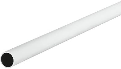 Skåprör svart Möbelrohr 2500 mm - weiß Metall Weiß