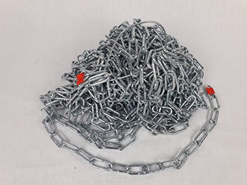 Rundstahlkette, DIN 5685-1, C-Glieder, langgliedrig, ungeprüft, C-50, 5 mm Ø, Bund a 30 mtr.