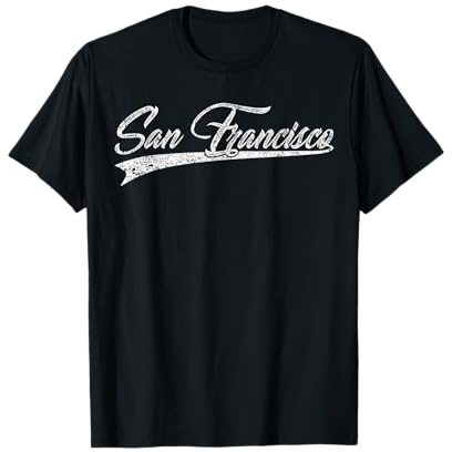San Francisco Classic Vintage Californien Sports Maglietta