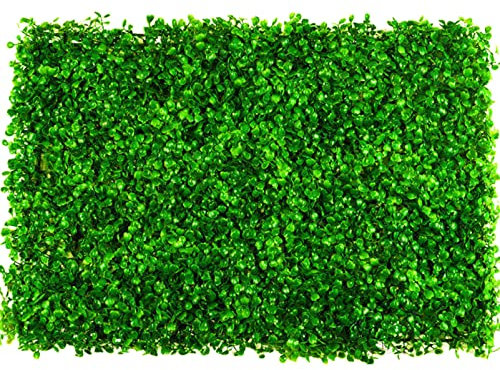 QIAOH Grass Wall Backdrop Artificial Decor Panel 20PCS, Greenery Panel, Boxwood And Ivy Privacy Fence Substitute, Boxwood Hedge Wall Panels, Artificial Green Wall