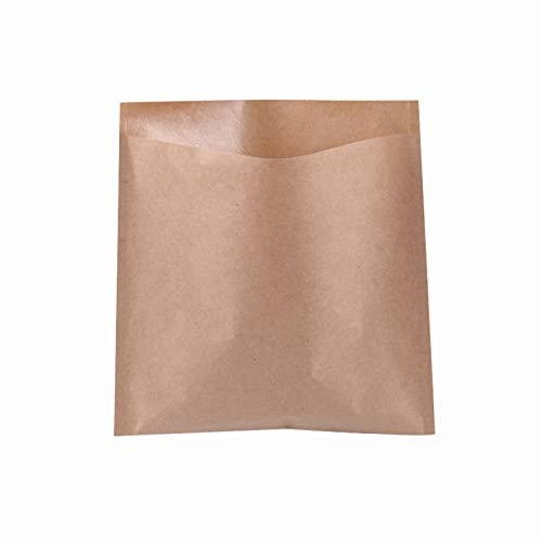 500 Stück Kraft Umschlag Klein Kraftpapiertüten Mini Papiertüten, Flachbeutel Giveaways Kraftpapiertüten für Schmuck Samentüten Bäckereitüten Pralinen Butterbrottüten Keks Waren-17x24cm
