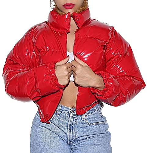 Yassiglia Damen Winterjacke Puffer Jacke Gesteppte Daunenjacke Leichte Steppjacke Frauen Dicke Winter Jacke für Teenager Mädchen Warm, Kurz, Outdoor
