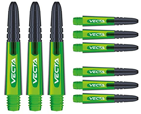 WINMAU Vecta Dartschäfte - 3 Sets pro Packung (insgesamt 9 Schäfte)