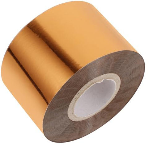 VILLFUL Heißprägefolie Rolle 120m X 4cm Kupfer Ton Hitzeaktivierte Bastelfolie für Selbstgemacht Projekte Vielseitige Transferfolie für Papier Holz Möbel Verpackung