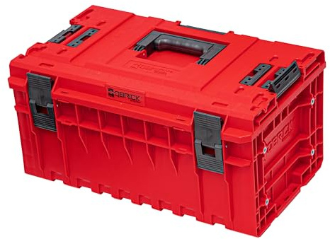 QBRICK SYSTEM Werkzeugkoffer Werkzeugkasten Leer Werkzeugkiste ONE 350 2.0 Vario RED Ultra HD Rot 600 x 400 x 330 mm