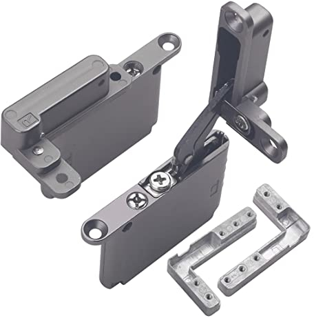 Türscharniere, 2 x Schranktüren, hydraulisch, Dämpfungspuffer, sanft schließend, verdeckt, Weinkühler, Schranktür, dreidimensional verstellbare Holztür, Aluminiumrahmen, Glastür