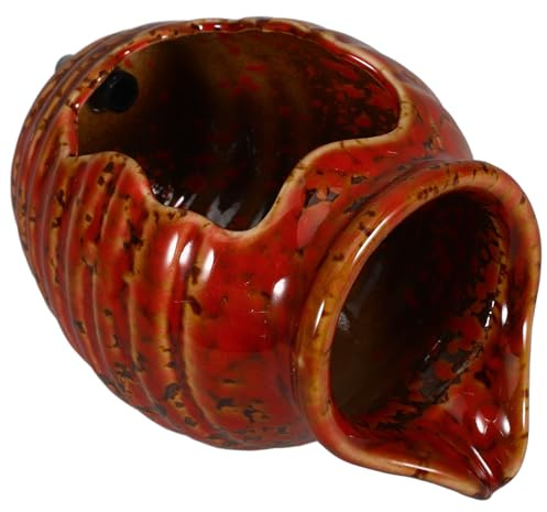 Milisten Mini Ceramic Water Fountain Jar 4.88 Inch Circulating Waterfall Hydroponic Vase for Indoor Outdoor Garden Decor Patio Tabletop