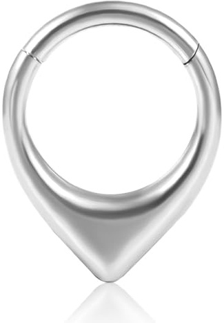 DOEARKO Septum Piercing Ring 316L Chirurgenstahl Helix Daith Tragus Conch Cartilage Septum Clicker Hinged Segmentring Piercing Schmuck