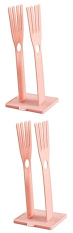 VOSAREA 2pcs Creative Multi-functional Rubber Gloves Drying Rack Detachable Drain Towel Storage Holder for Kitchen Bathroom Prevents Water Leakage for Household Wipes and Tools