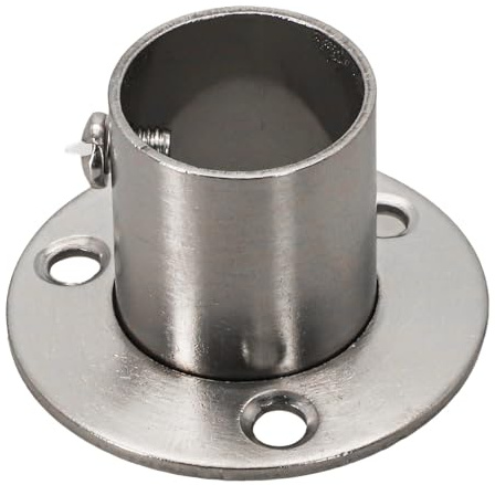 JoyousMall Flansche aus Edelstahl, perfekt für die Befestigung von Rundrohren an Wänden (22 mm)