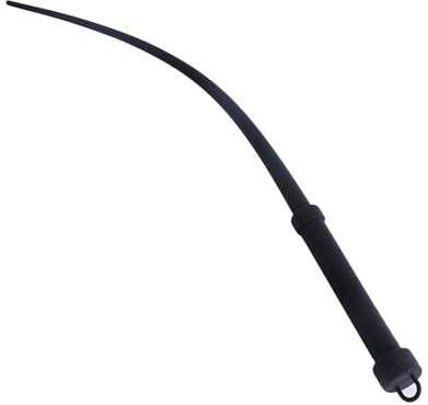 Frustino in silicone per cavalli, 63,5 cm, frustino per cavalli, frustino per addestramento di cavalli, frustino per coppie (nero, 61 x 2,5 x 2,5 cm)