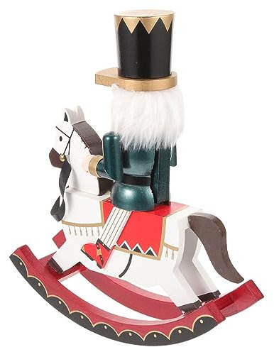 KITANDOVE Nutcracker Legno Da Decorazione Natalizia Artigianale Di Natale Soldatino Di Legno Per Atmosfera Festiva Per Decorare Tavoli e Mensole
