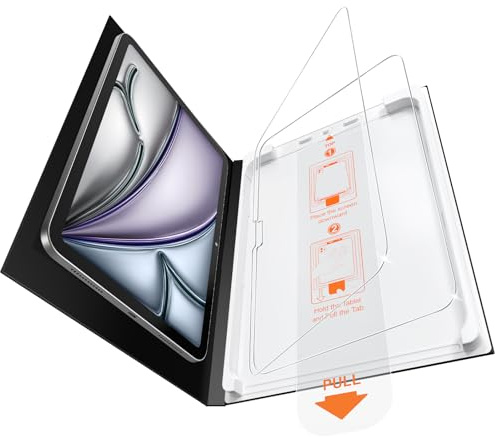 Guretok 2 Stück Schutzfolie für iPad Air 11 Zoll M4/M3/M2 (2026/2025/2024) | mit Einfacher Anbringungsschale, 9H+ Härte, Bruchfest, Kratzfest, HD-Klarheit, Blasenfrei Panzer Schutz Glas Folie