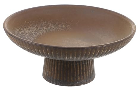 Homoyoyo Coupe à Fruits en Porcelaine sur Pied Vintage Plateau à Apéritifs Décoratif Petit Format Corbeille à Fruits Résistante Cuisine et Buffet Maison et Restaurant