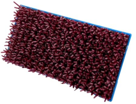 RoaQinFo Brocha para Punteado - Herramienta Manual, Acabado Profesional de Paneles de Yeso Y Techos, Accesorios para Tratamiento de Paredes, Brocha para Puntea, Rectangle Hard L