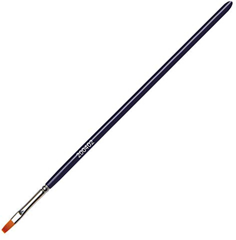 KREUL 200402 - Solo Goya Künstlerpinsel Goldhair Synthetics, hochwertiger und universell einsetzbarer Pinsel, Besatz aus goldenen Synthetikfasern, Basispinsel für Öl- und Acrylmalerei, Flach, Größe 2