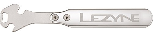 LEZYNE CNC Pedal Rod Bicycle Wrench Tool, Heavy Duty CNC Aluminum, Shop Quality, Two 15mm Openings, Bike Tool