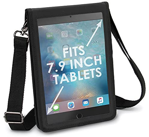 USA GEAR 7-Zoll-Tablet-Hülle mit offenem Frontdesign und Schultergurt - Kompatibel mit Samsung Galaxy Tab A, iPad mini 4/5 und mehr