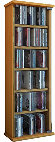 VCM Regal DVD CD Rack Medienregal Medienschrank Aufbewahrung Holzregal Standregal Möbel Bluray Möbel Farbwahl Vetro