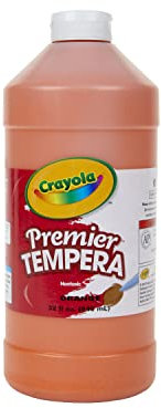 Crayola. 541232036 Premier Tempera Paint, Orange, 32 oz