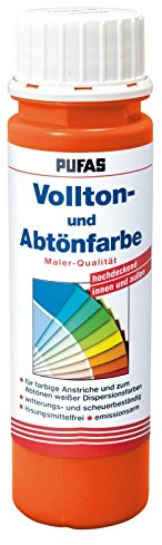 PUFAS Vollton- und Abtönfarben orange 0,25 Liter