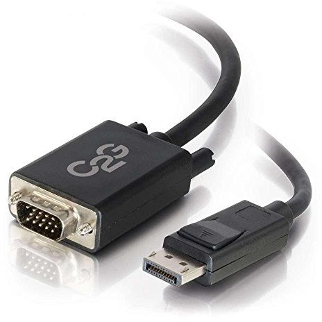 C2G Cable adaptador DisplayPort macho a VGA macho, 1 m, color negro