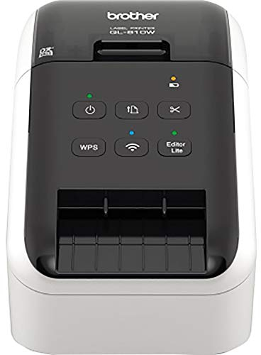 Brother QL-810W Wireless Label Printer with Red/Black Print, USB and Wi-Fi Interface, Auto Cutting Unit