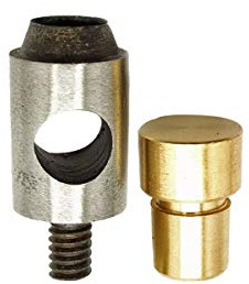 Weddecor 15mm Stahlhohl Locher-Kit - Heavy Duty Solid Steel - Multisized Werkzeug Cutter für Lederverarbeitung, Synthetic Dichtung Gummi, Kunststoff - Universal grün Hand-Presse-Maschine Zubehör