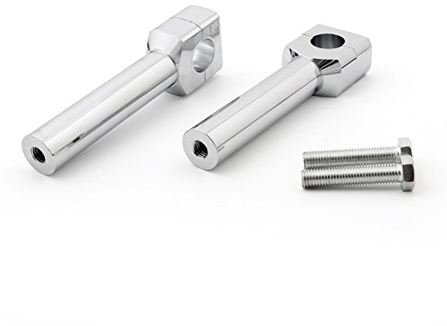 Artudatech 6 Motorcycle Handlebar Handle Riser Set Fit For Harley Davidson 1 Bar Chrome